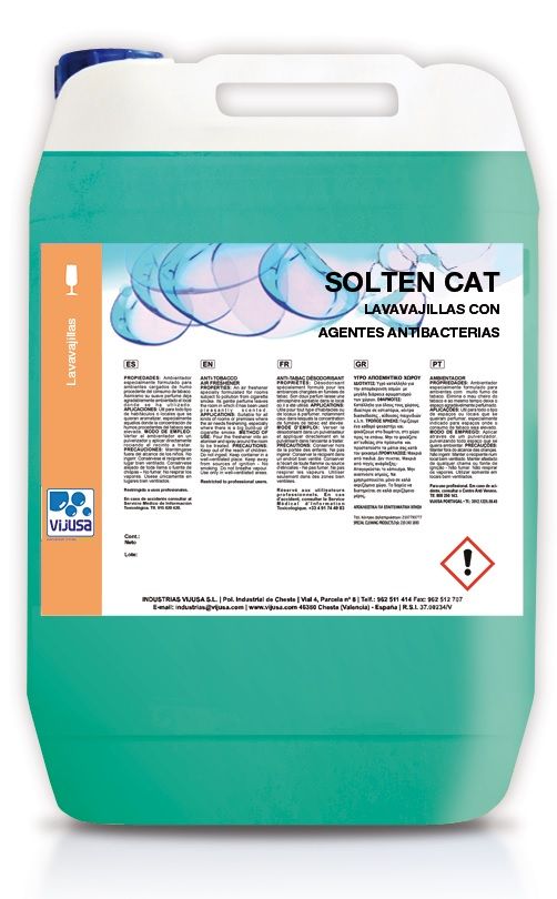 Solten Cat Lavavajillas con agentes antibacterias envase de 5 litros